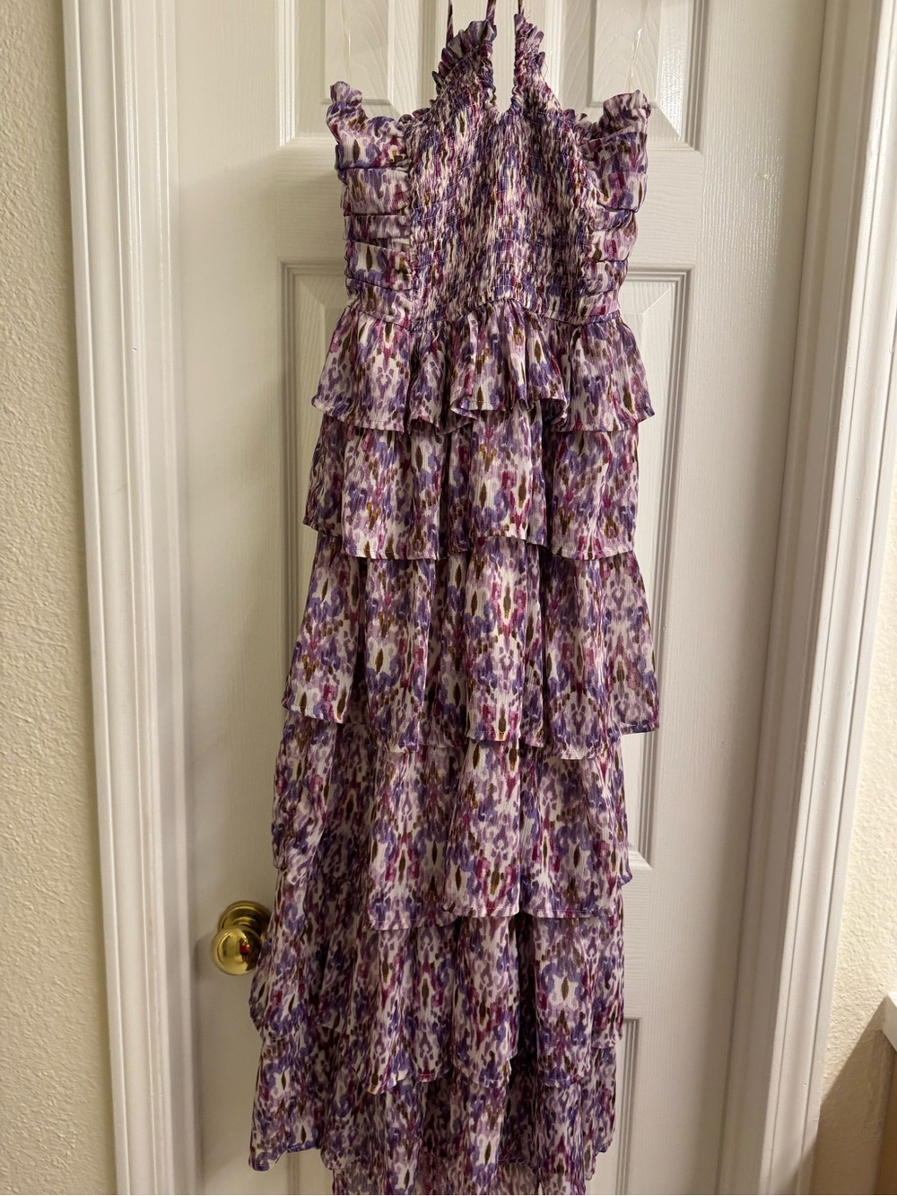 Shop Neighbor by in the beginning Purple Tiered Maxi Dress - Picture 2 of 4